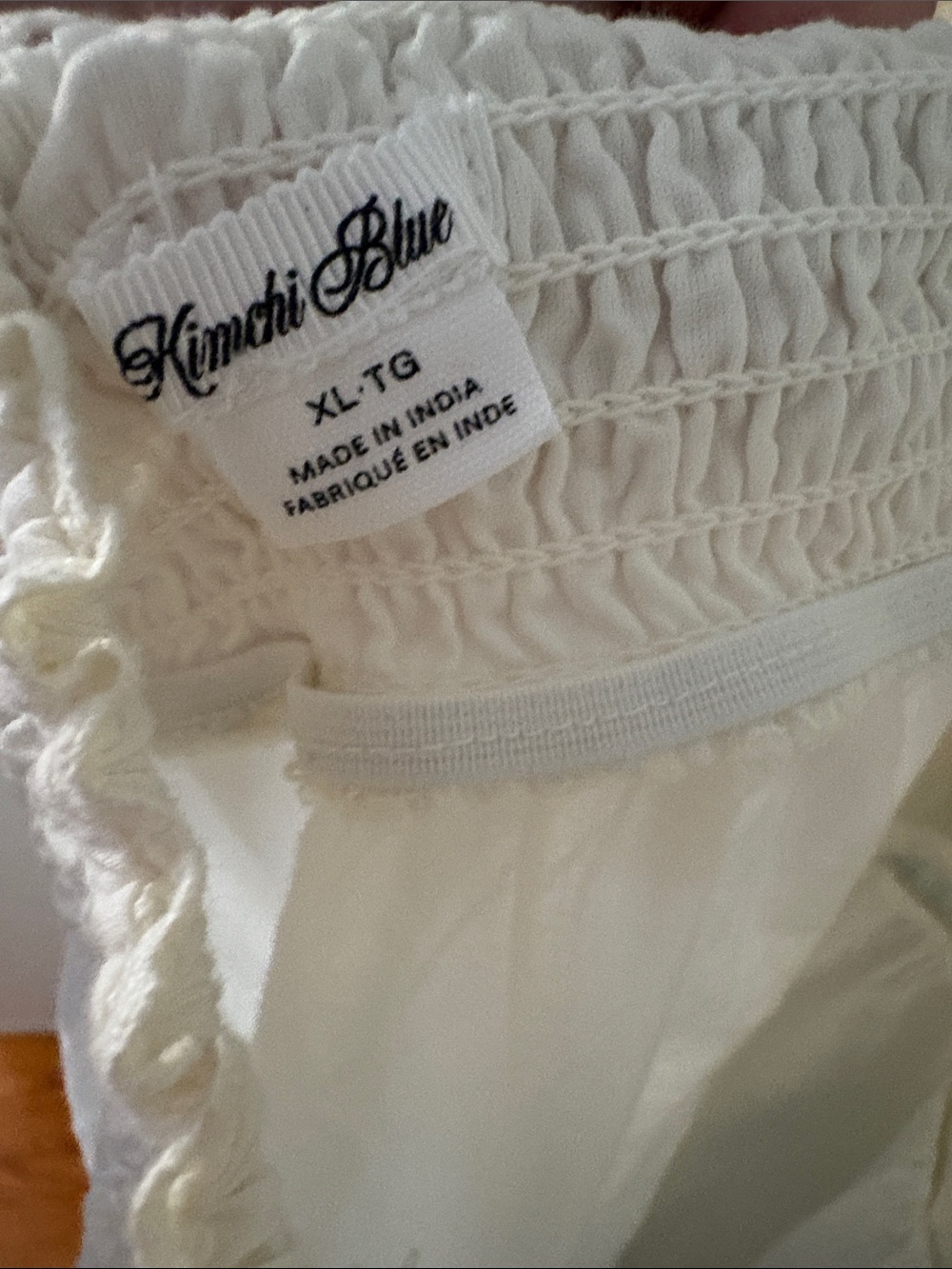 Kimchi Blue Size XL Embroidered Babydoll Maxi Ever After Dress with Lace Accents - Picture 2 of 4
